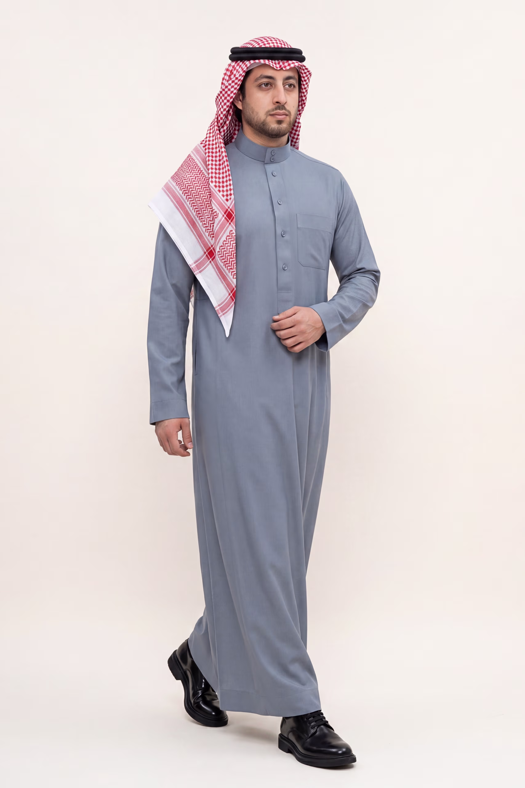 Slate Blue Saudi Thobe 6