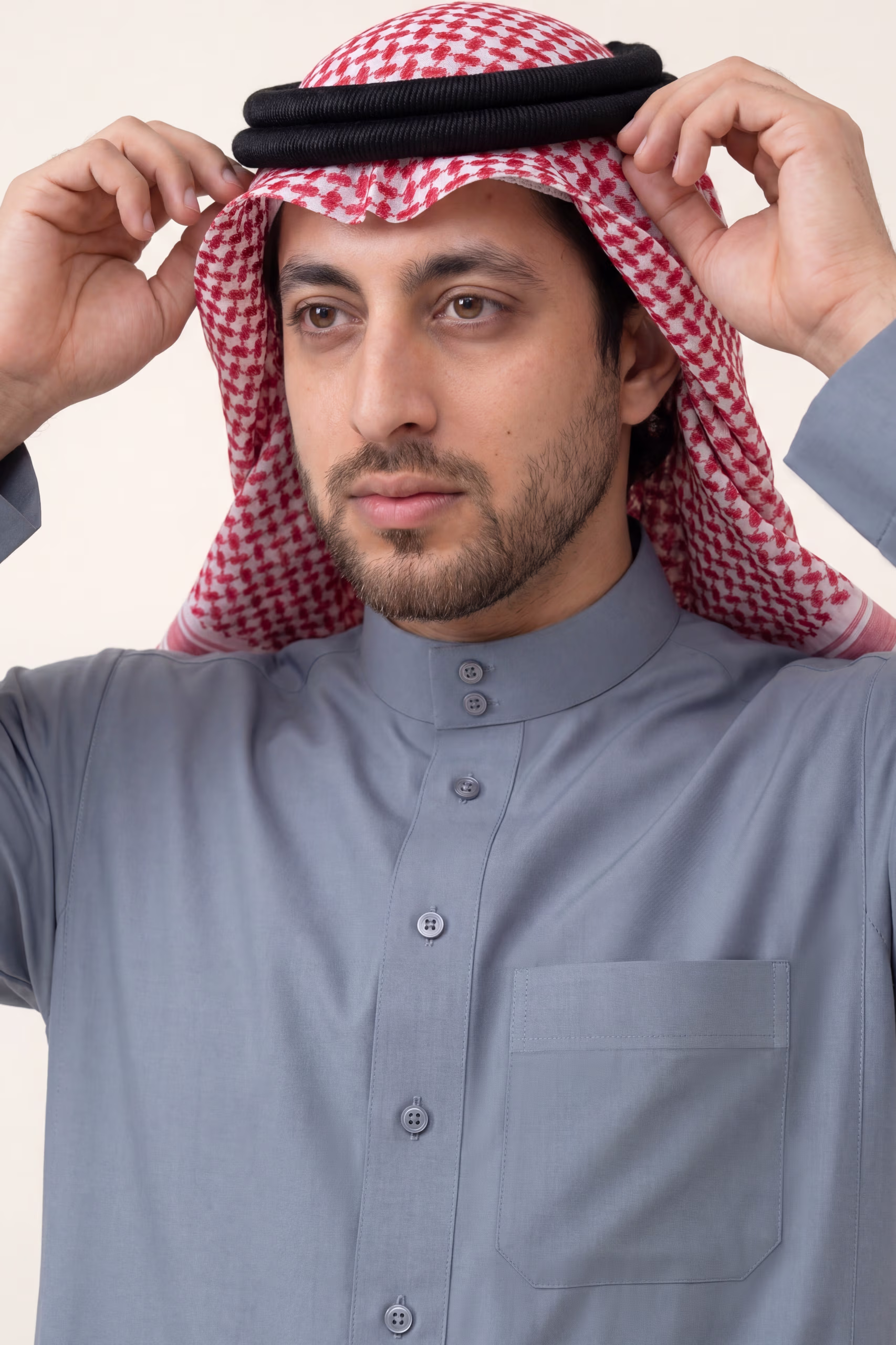 Slate Blue Saudi Thobe 7