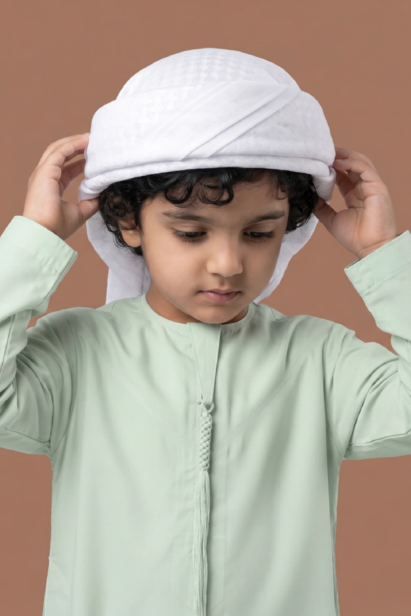 Tender Pastel Green Kids Kandora 3