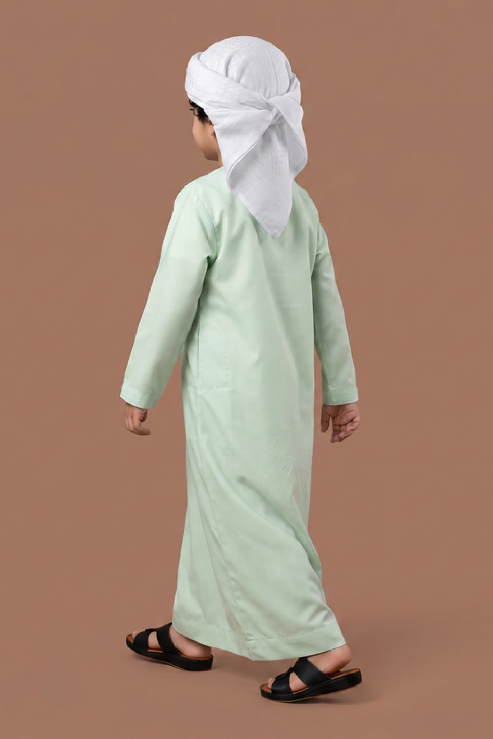 Tender Pastel Green Kids Kandora 2