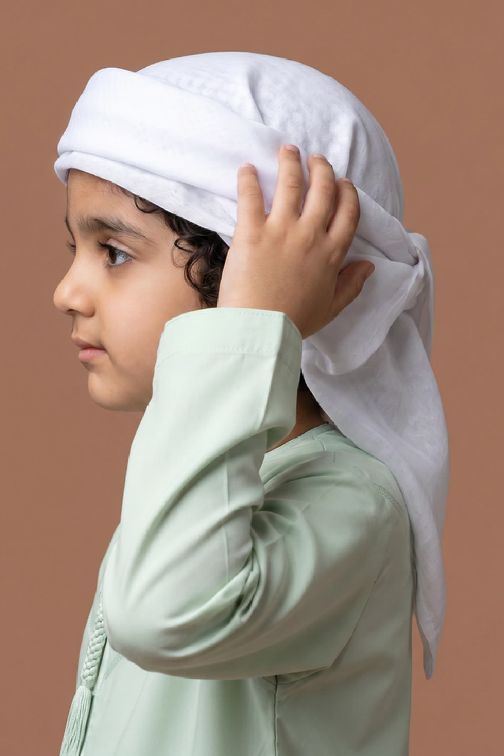Tender Pastel Green Kids Kandora 7