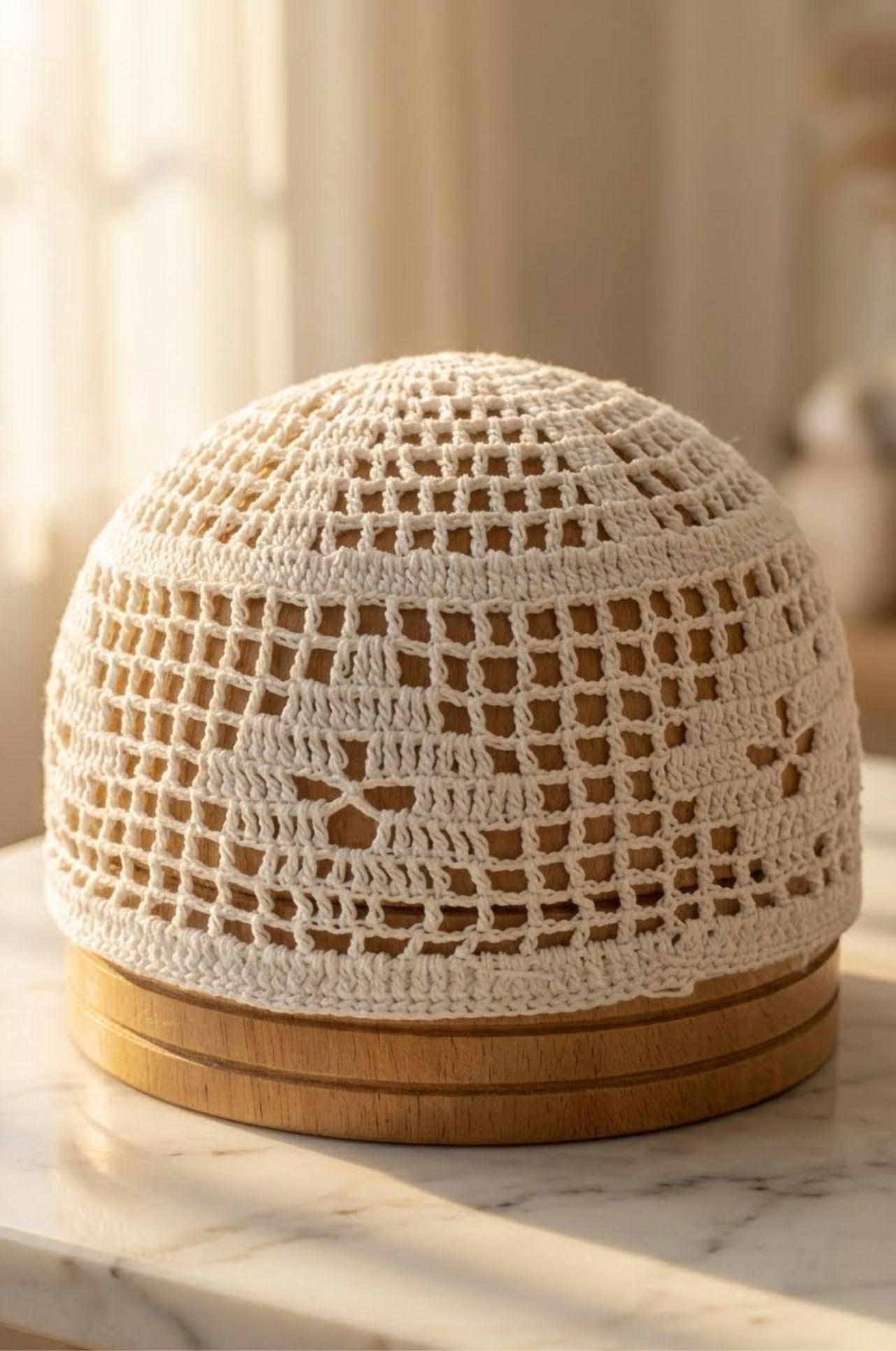  Emirati Gahfiya cap in Abu Dhabi from Shabab Al Yola. Soft, breathable, and comfortable cap for daily wear and traditional outfits. 1