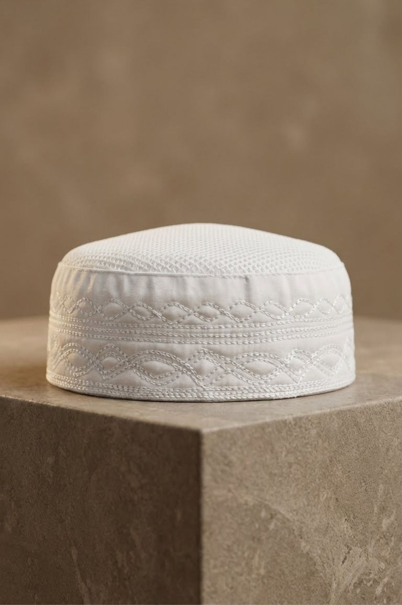Kuwaiti Gahfiya in Abu Dhabi from Shabab Al Yola. Soft, breathable, and comfortable cap for daily wear and traditional outfits. 1