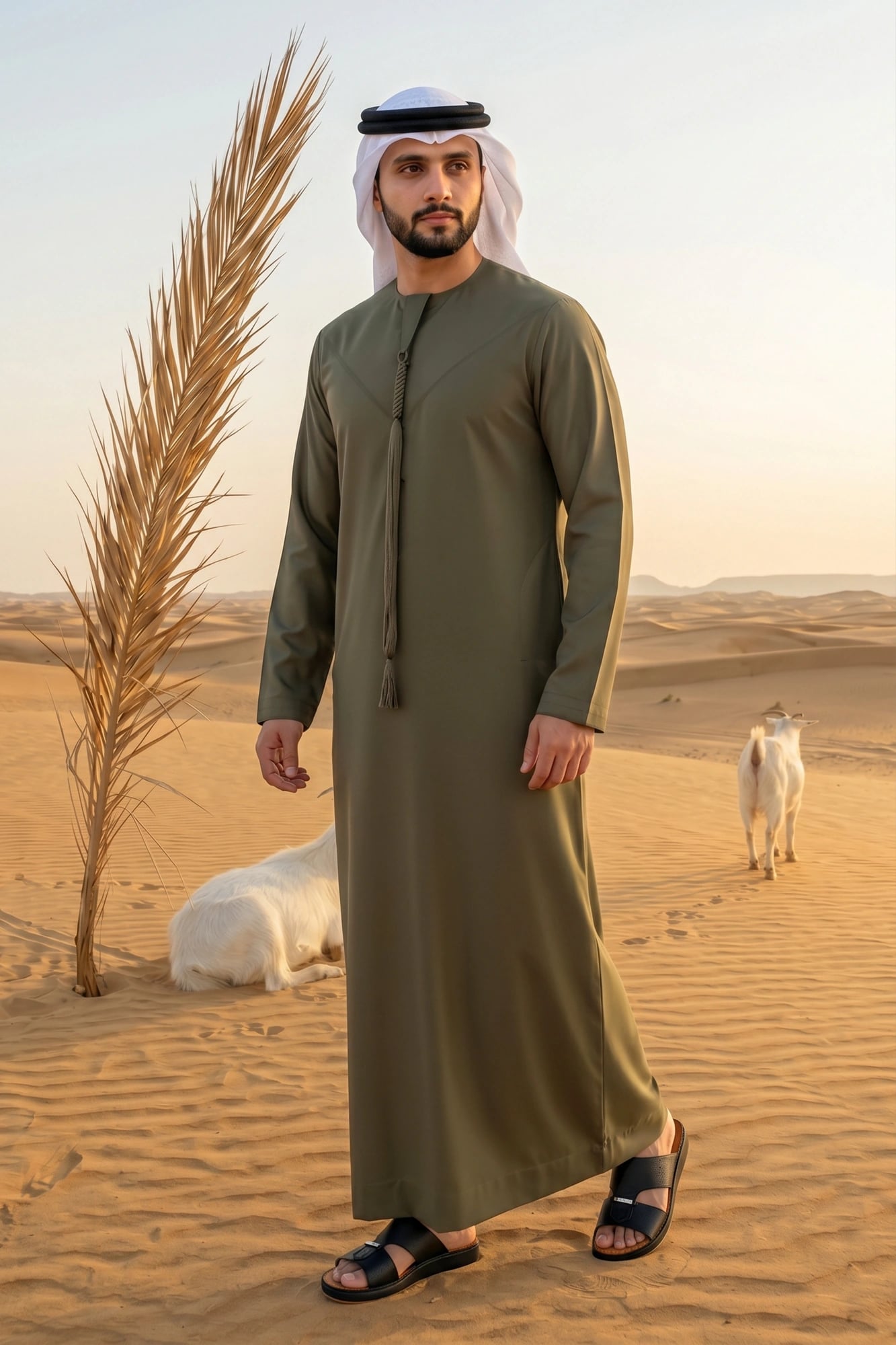 Loden Green Emirati Kandora 1