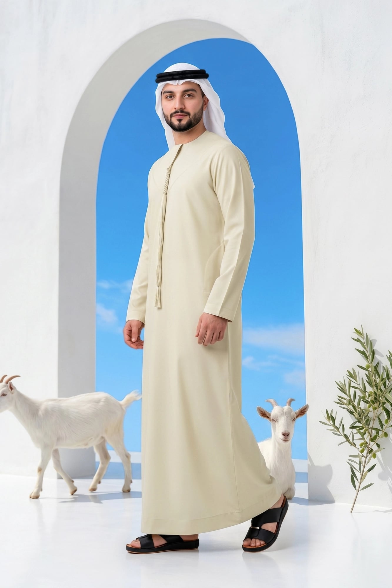Pale Lemon Emirati Kandora 1