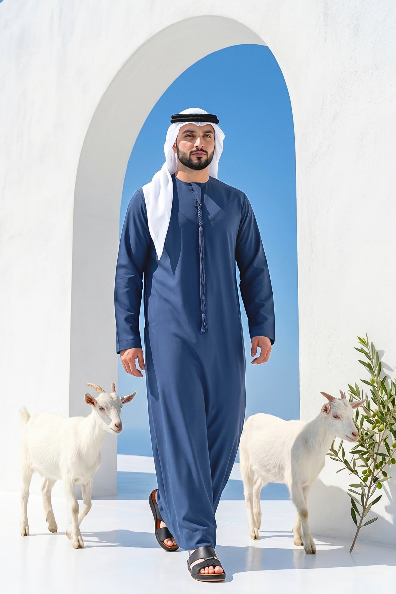 Midnight navy kandora 1