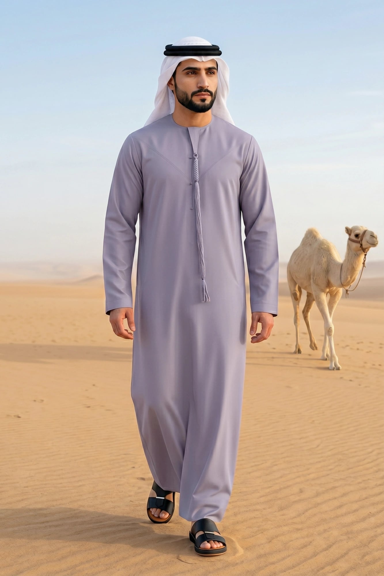 Dusty Amethyst Emirati Kandora 1