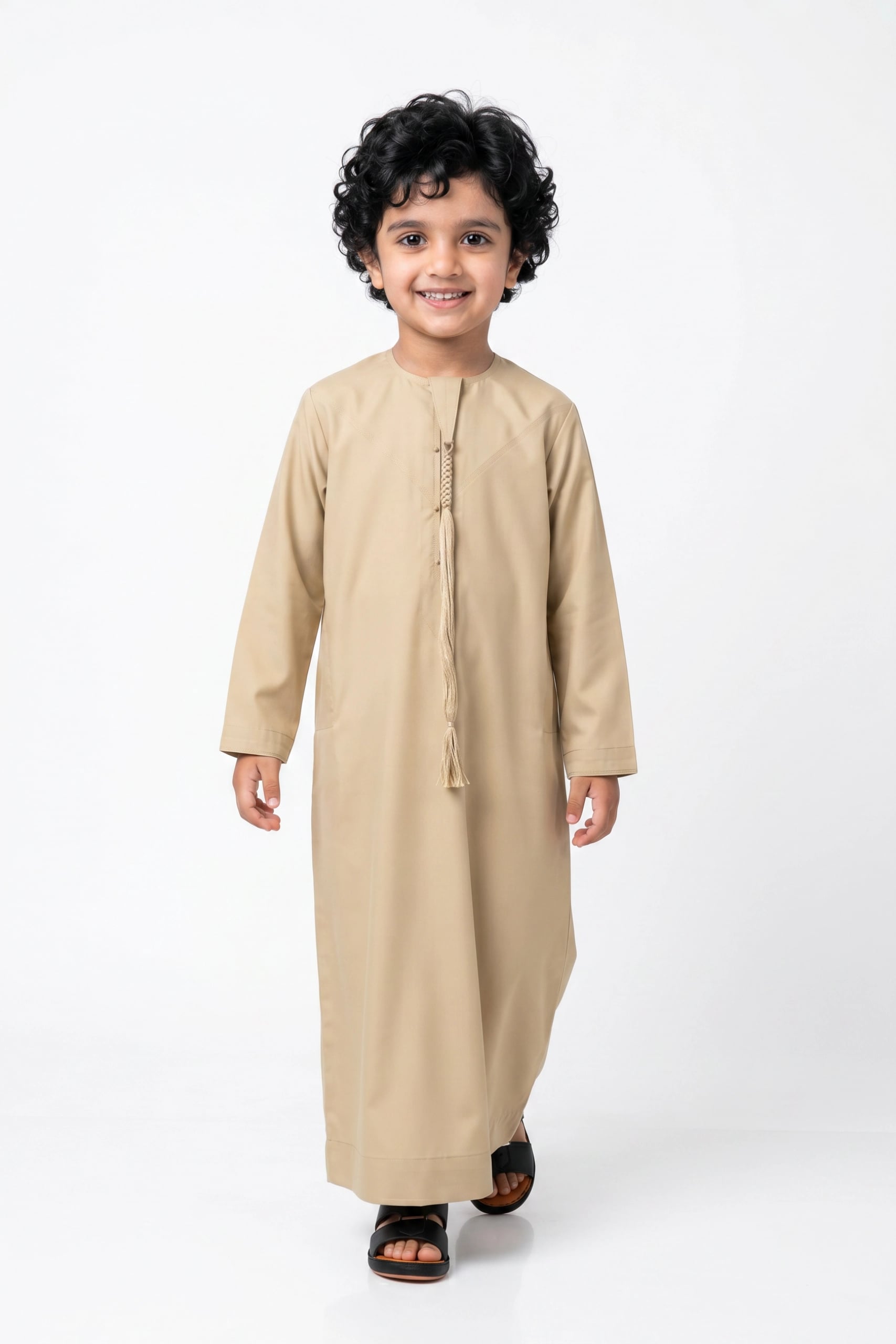 Light Khaki Kids Kandora
 1