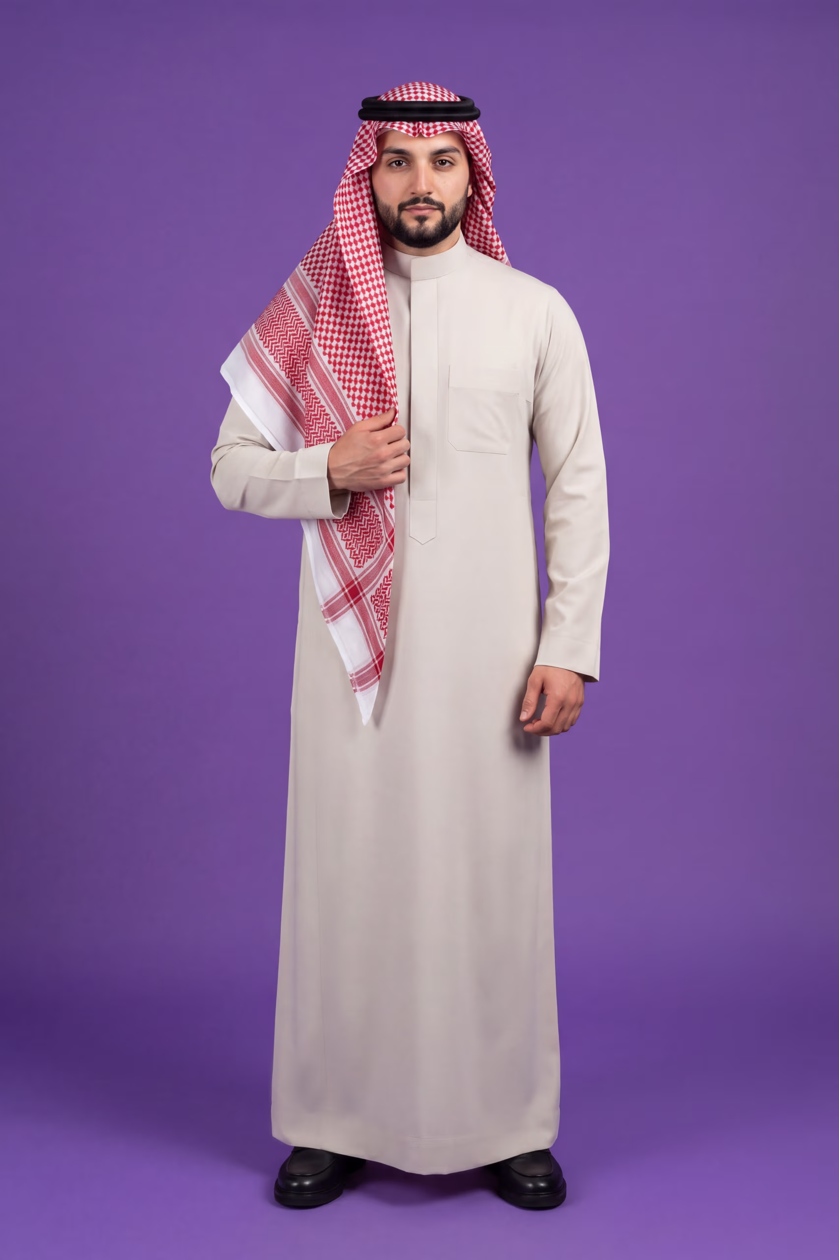 Cream Latte Saudi Thobe 1