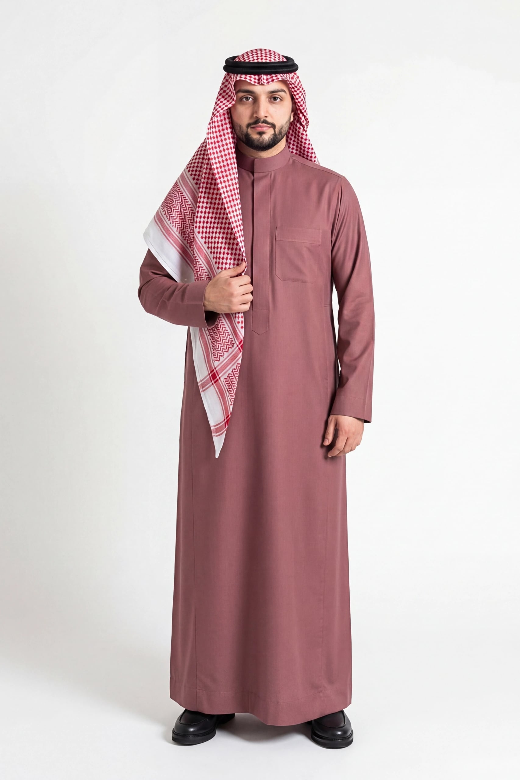 Dusty Rose Saudi Thobe 1