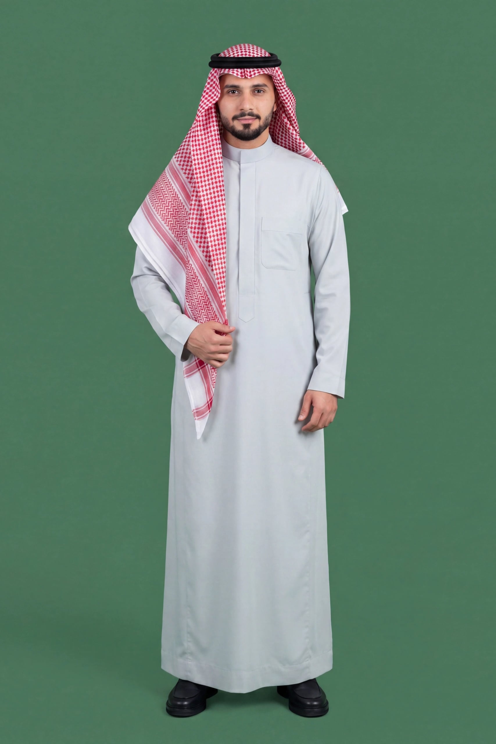 Fog Grey Saudi Thobe 1