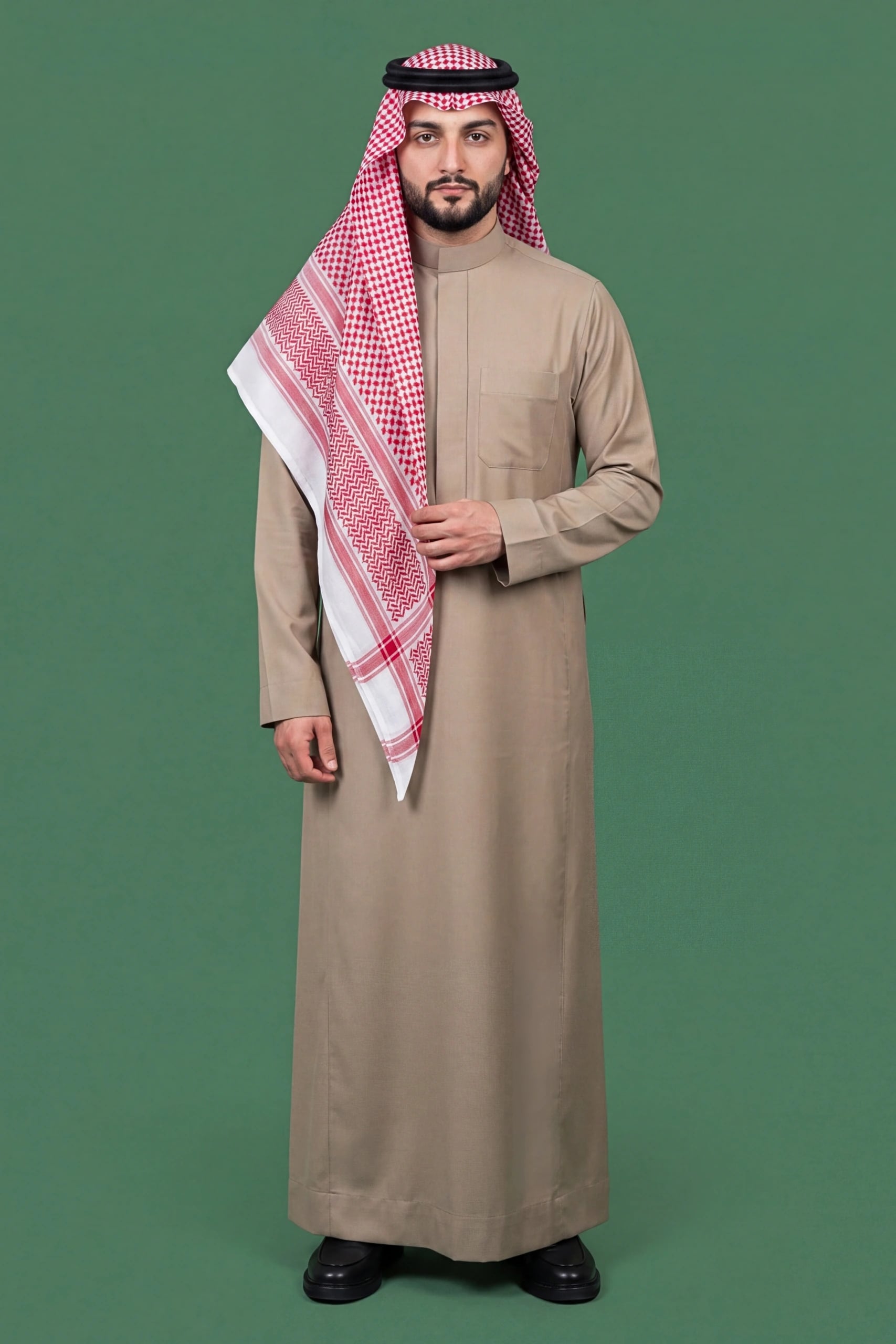Khaki Beige Saudi Thobe 1
