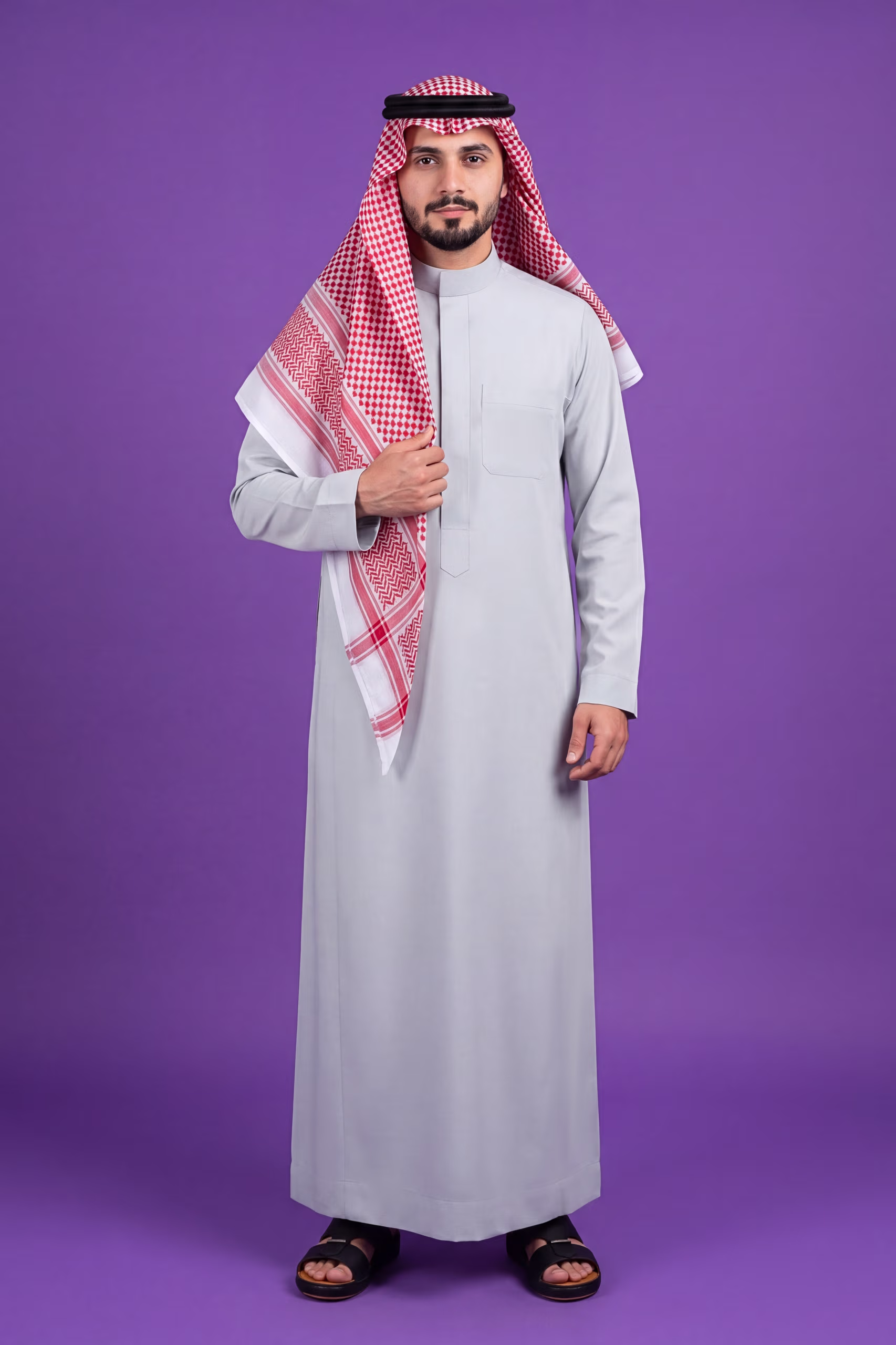 Light Grey Saudi Thobe 1