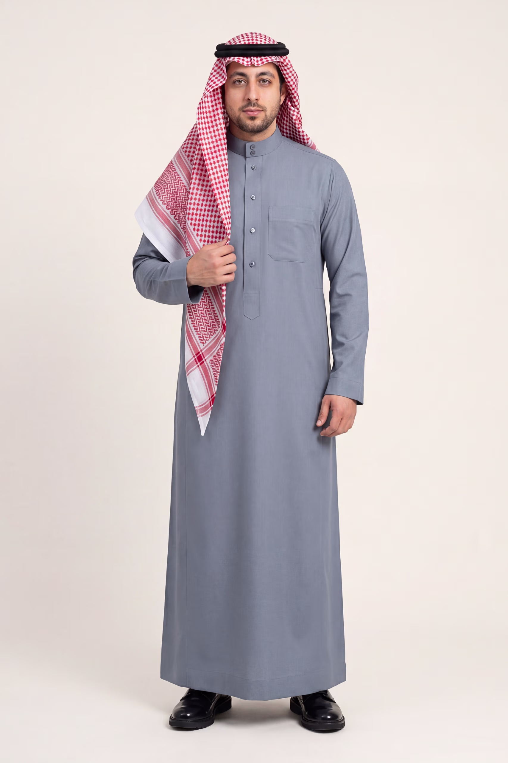 Slate Blue Saudi Thobe 1