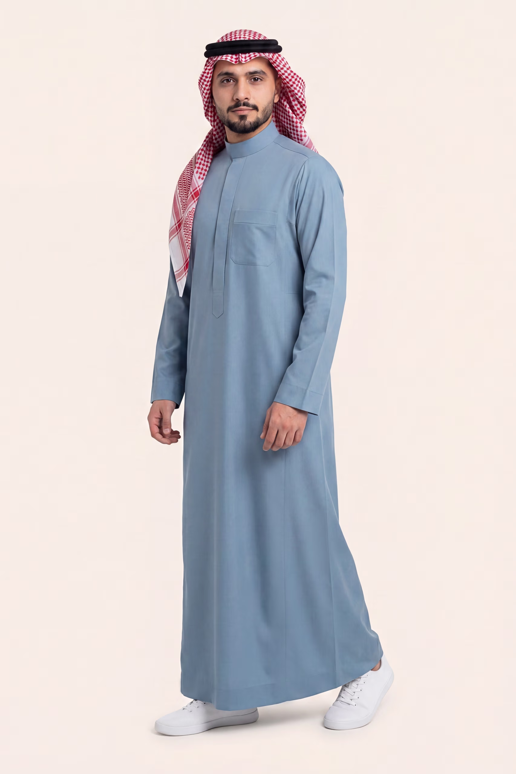 Soft Blue Saudi Thobe 1