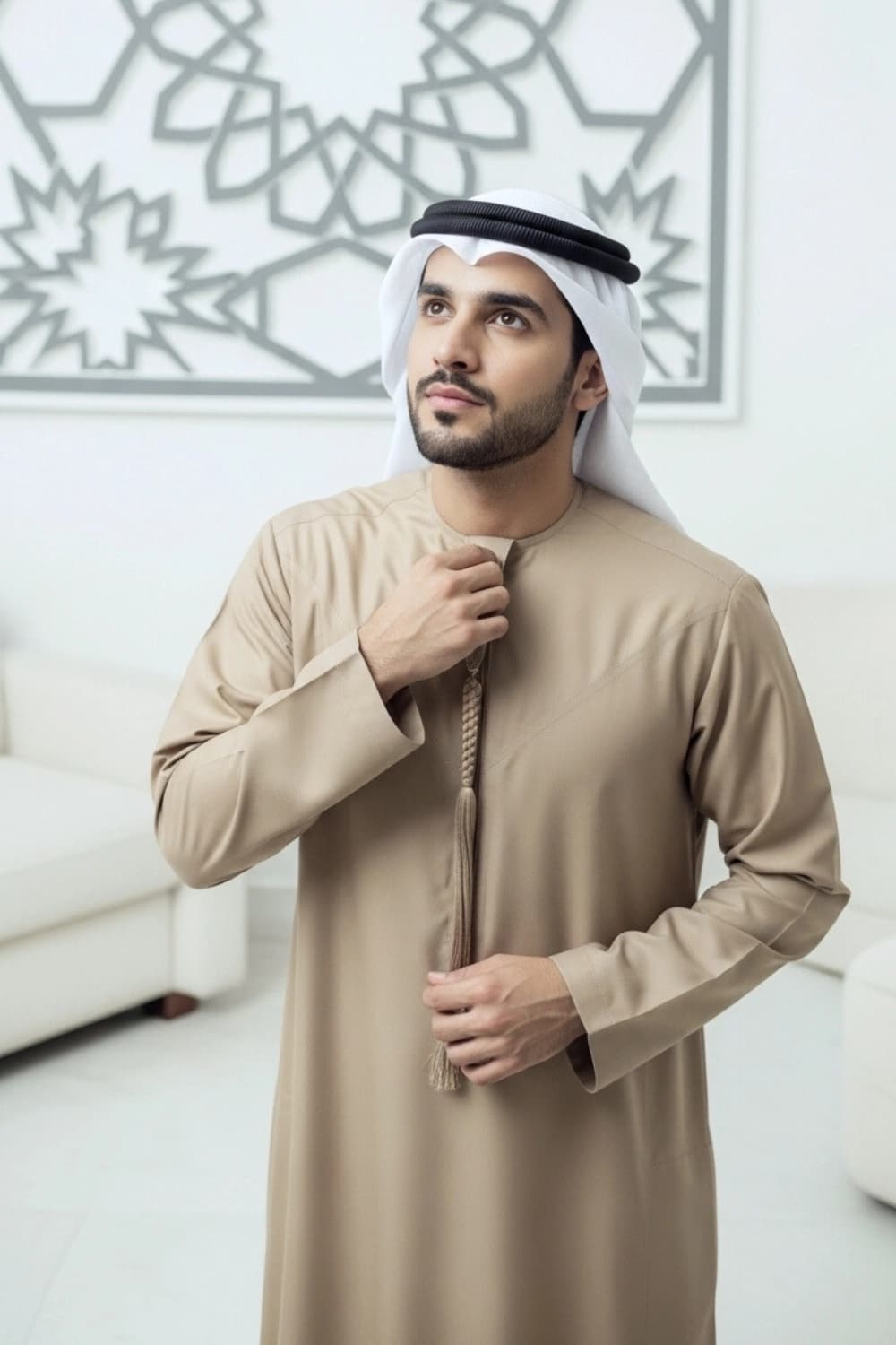 كندورة بلون الجملي | تصميم شباب اليولة | أجود الأقمشة - إصدار إيليت - 2