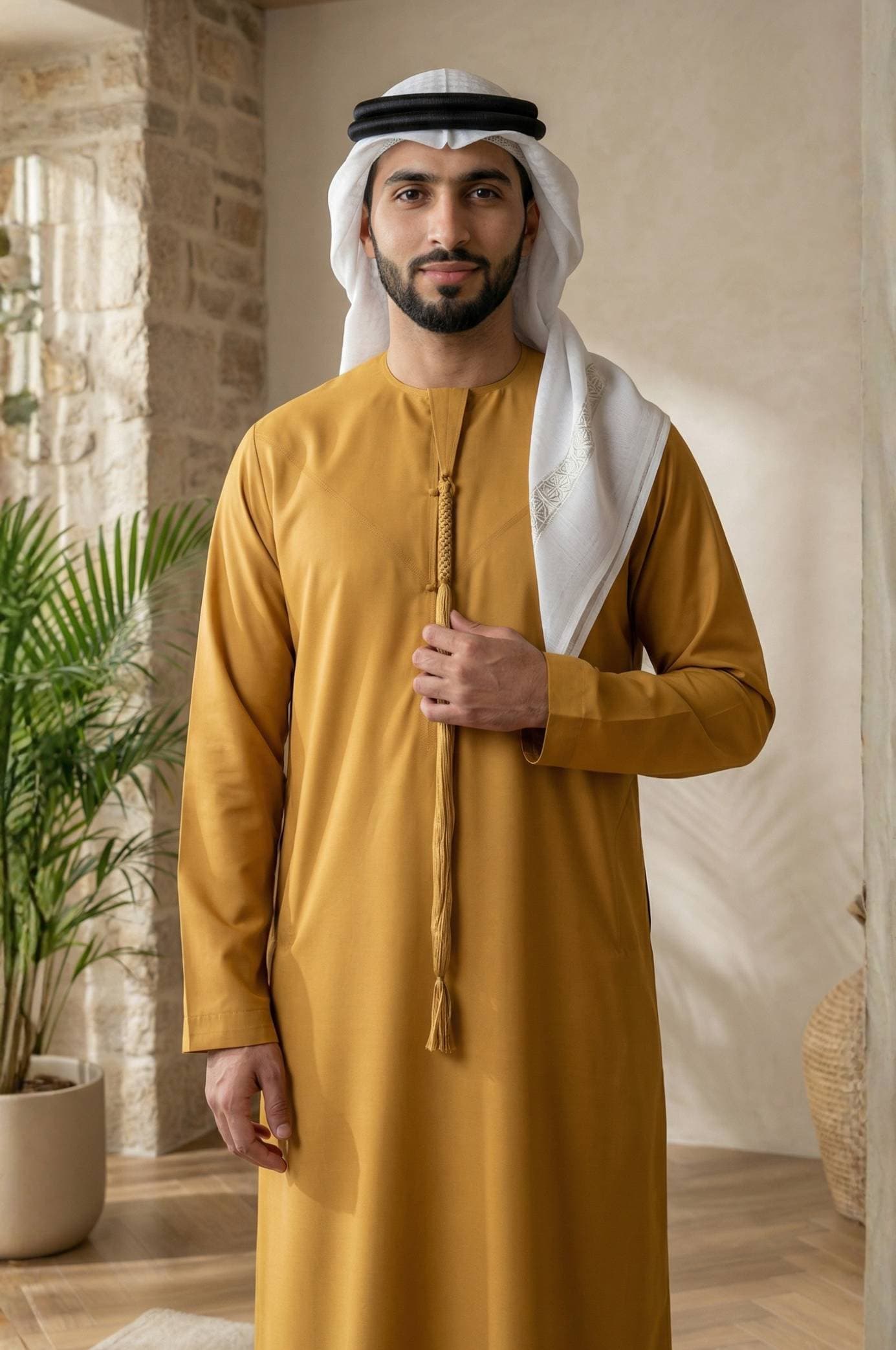 كندورة هاريسونز من الصوف — لون الكهرمان الصحراوي | مجموعة التراث البريطاني - 2