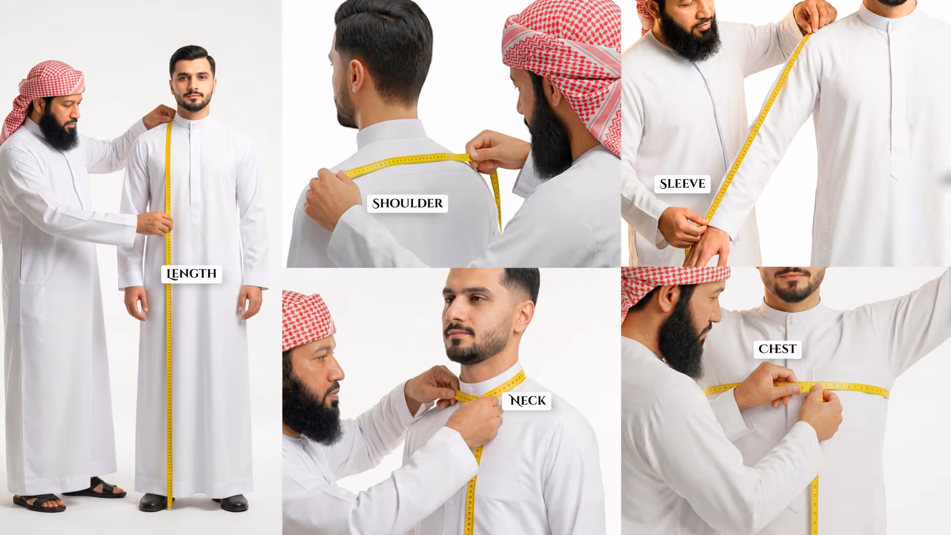 How to Take Accurate Kandura, Thobe, or Dishdasha Measurements at Home