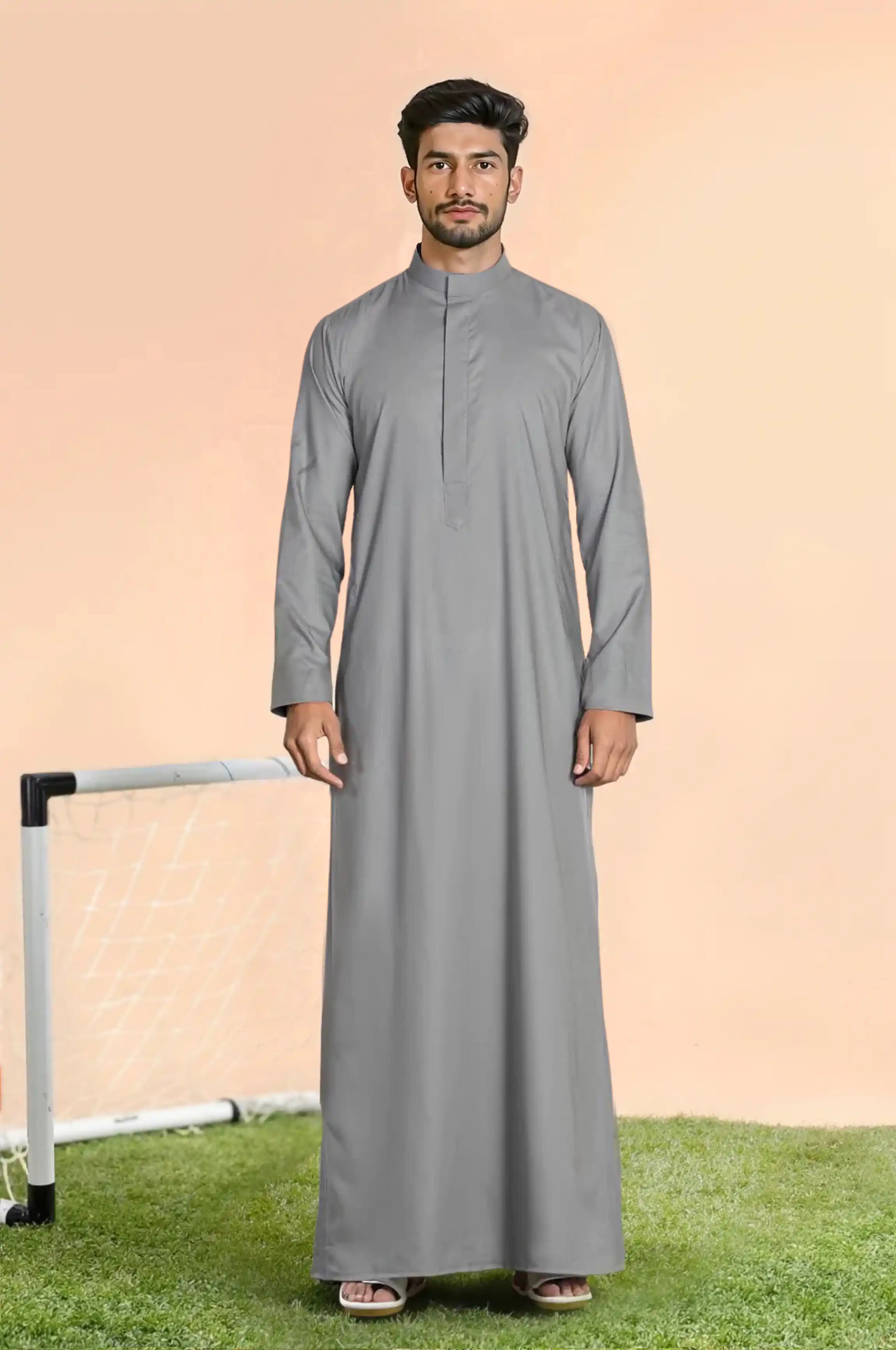 White Emirati Thobe | By Shabab al Yola with Premium Japan Fabric - Elite Edition